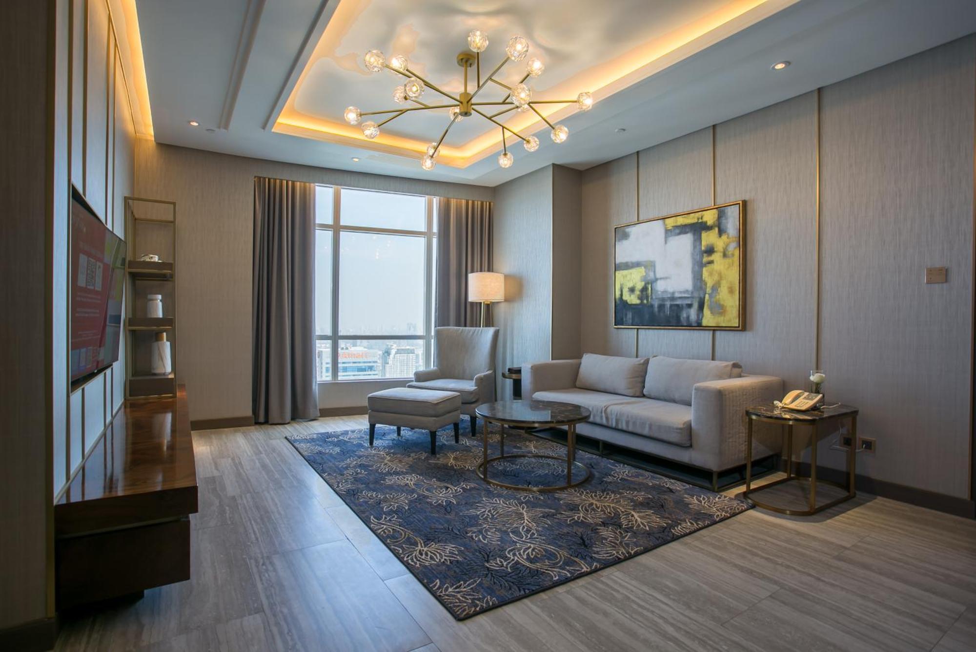 Centara Grand At Centralworld Bangkok Exterior photo A living room at the hotel